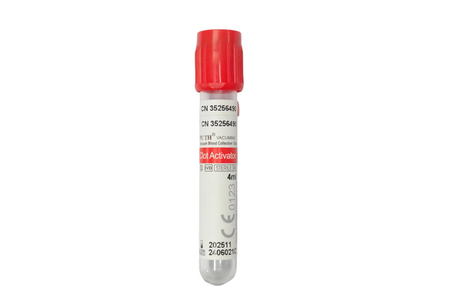 Clot activator tube